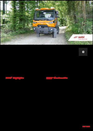 Vehicule municipale multifuncționale diesel Aebi MT 770