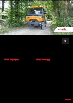 Vehicule municipale multifuncționale diesel Aebi MT 770