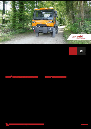 Vehicule municipale multifuncționale diesel Aebi MT 760