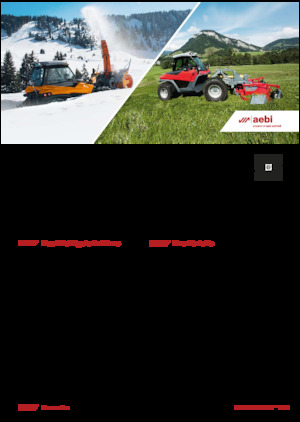 Vehicule municipale multifuncționale diesel Aebi TT 281+ 