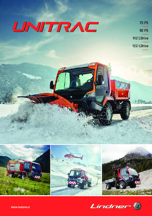 Vehicule municipale multifuncționale diesel Lindner Unitrac 92 P5