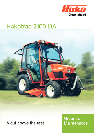 Tractoare municipale Hako Hakotrac 2100 DA