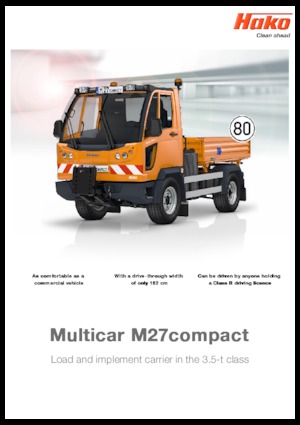 Tractoare municipale Hako Multicar M 27compact