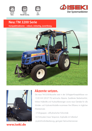Tractoare municipale Iseki TM 3240 AHL