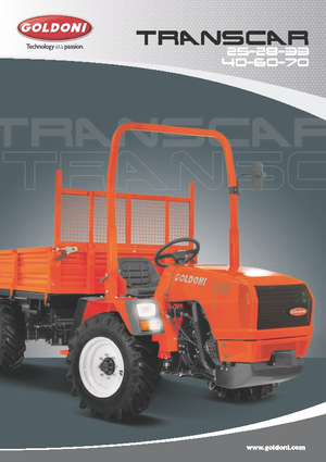 Tractoare municipale Goldoni Transcar 25 RS