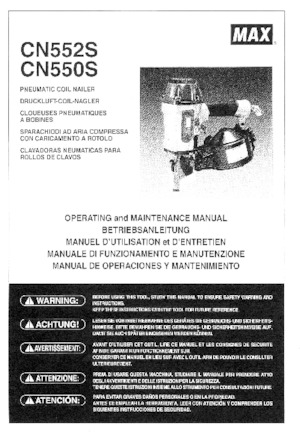 Cuie și capsatoare MAX USA CORP. CN550S