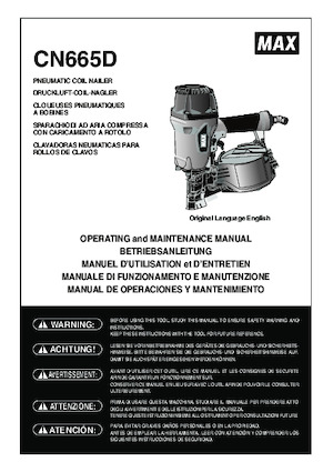 Cuie și capsatoare MAX USA CORP. CN665D