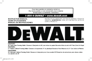 Cuie și capsatoare DEWALT DWF83PT