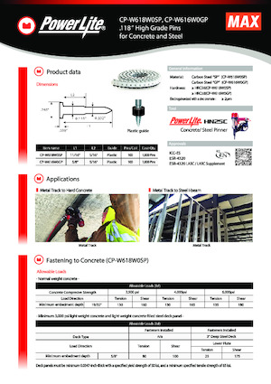 Cuie și capsatoare MAX USA CORP. HN25C