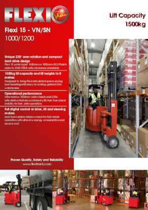 Stivuitoare pentru culoare înguste Flexi 15SN