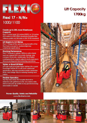 Stivuitoare pentru culoare înguste Flexi 17N