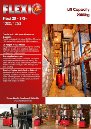 Stivuitoare pentru culoare înguste Flexi 20S