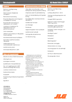 Nacele telescopice pe roți JLG 1200SJP