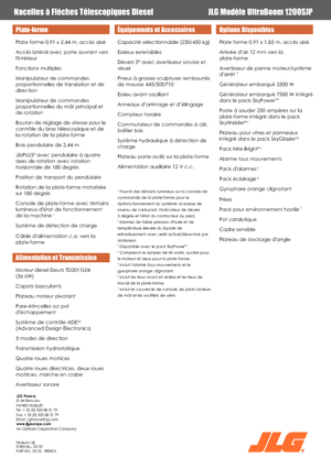 Nacele telescopice pe roți JLG 1200SJP