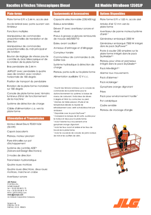 Nacele telescopice pe roți JLG 1350SJP