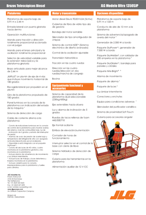 Nacele telescopice pe roți JLG 1350SJP