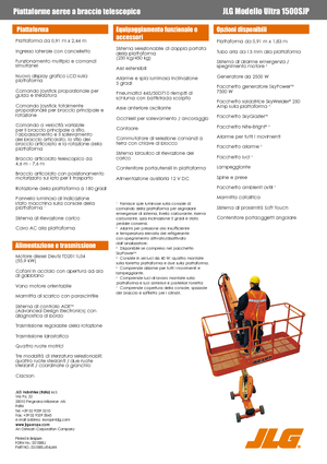 Nacele telescopice pe roți JLG 1500SJ