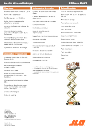 Platforme de ridicare de tip foarfecă pe roți JLG 2646ES