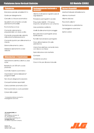 Platforme de ridicare de tip foarfecă pe roți JLG 3369LE