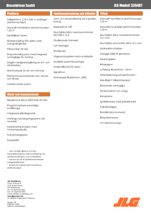 Platforme de ridicare de tip foarfecă pe roți JLG 3394RT