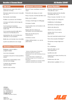 Platforme de ridicare de tip foarfecă pe roți JLG 3394RT