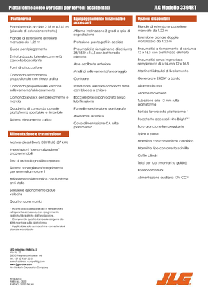 Platforme de ridicare de tip foarfecă pe roți JLG 3394RT