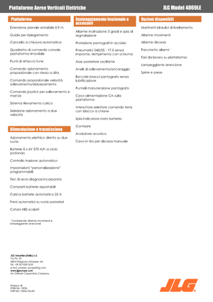 Platforme de ridicare de tip foarfecă pe roți JLG 4069LE