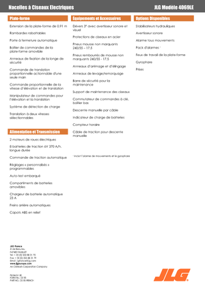 Platforme de ridicare de tip foarfecă pe roți JLG 4069LE