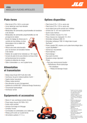 Nacele cu braț articulat pe roți JLG 450A Serie II