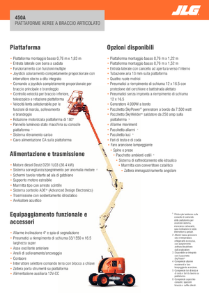 Nacele cu braț articulat pe roți JLG 450A Serie II