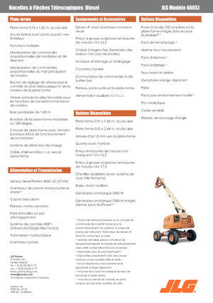 Nacele telescopice pe roți JLG 460 SJ