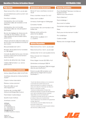 Nacele cu braț articulat pe roți JLG 510 AJ