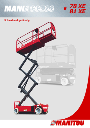 Platforme de ridicare de tip foarfecă pe roți Manitou 81 XE