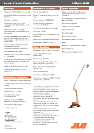 Nacele cu braț articulat pe roți JLG 800AJ