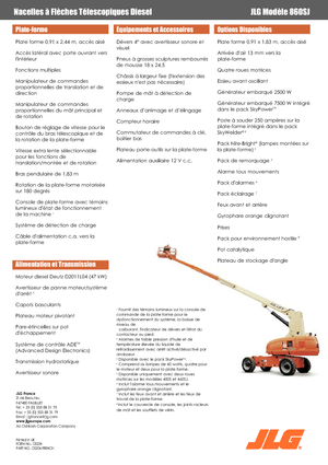 Nacele telescopice pe roți JLG 860SJ