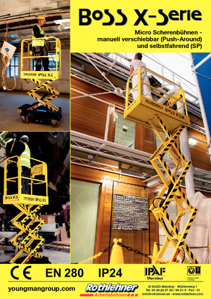 Platforme de ridicare de tip foarfecă pe roți Youngman BoSS X3 X