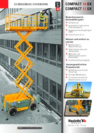 Platforme de ridicare de tip foarfecă pe roți Haulotte Compact 10 DX