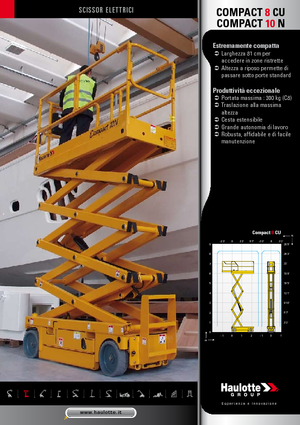 Platforme de ridicare de tip foarfecă pe roți Haulotte Compact 10N