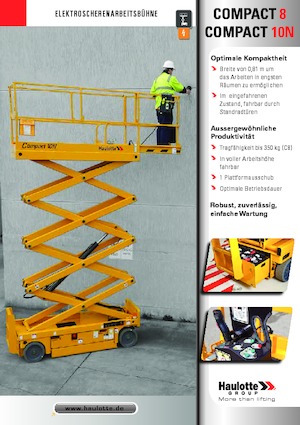 Platforme de ridicare de tip foarfecă pe roți Haulotte Compact 8N
