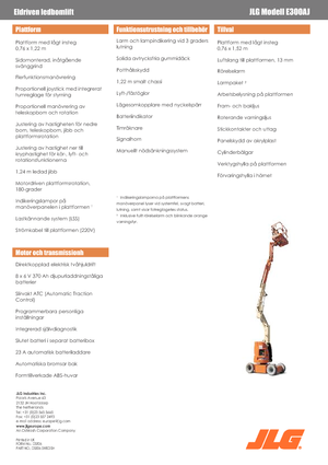 Nacele cu braț articulat pe roți JLG E300AJ