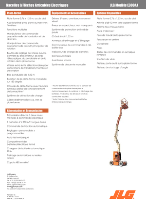 Nacele cu braț articulat pe roți JLG E300AJ