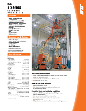 Nacele cu braț articulat pe roți JLG E400AJP