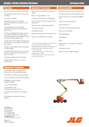 Nacele cu braț articulat pe roți JLG E450AJ