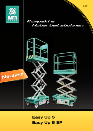 Platforme de ridicare de tip foarfecă pe roți Iteco Easy Up 5