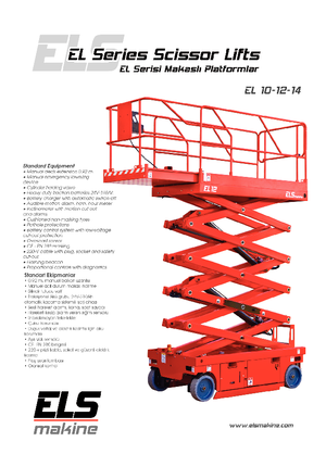 Platforme de ridicare de tip foarfecă pe roți ELS Lift EL 12