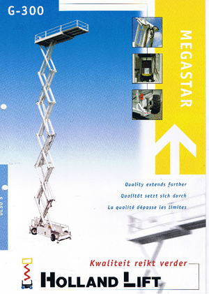 Platforme de ridicare de tip foarfecă pe roți Holland-Lift G 300 DL 30 S