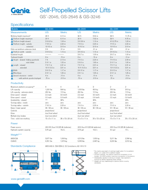 Platforme de ridicare de tip foarfecă pe roți Genie GS-3246