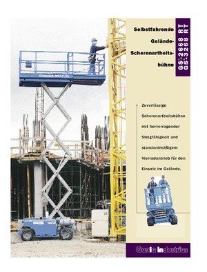 Platforme de ridicare de tip foarfecă pe roți Genie GS-3268 RT