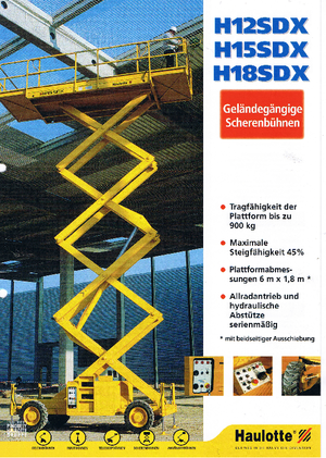 Nacele cu braț articulat pe roți Haulotte H 12 SDX