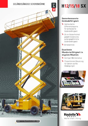 Platforme de ridicare de tip foarfecă pe roți Haulotte H18 SX
